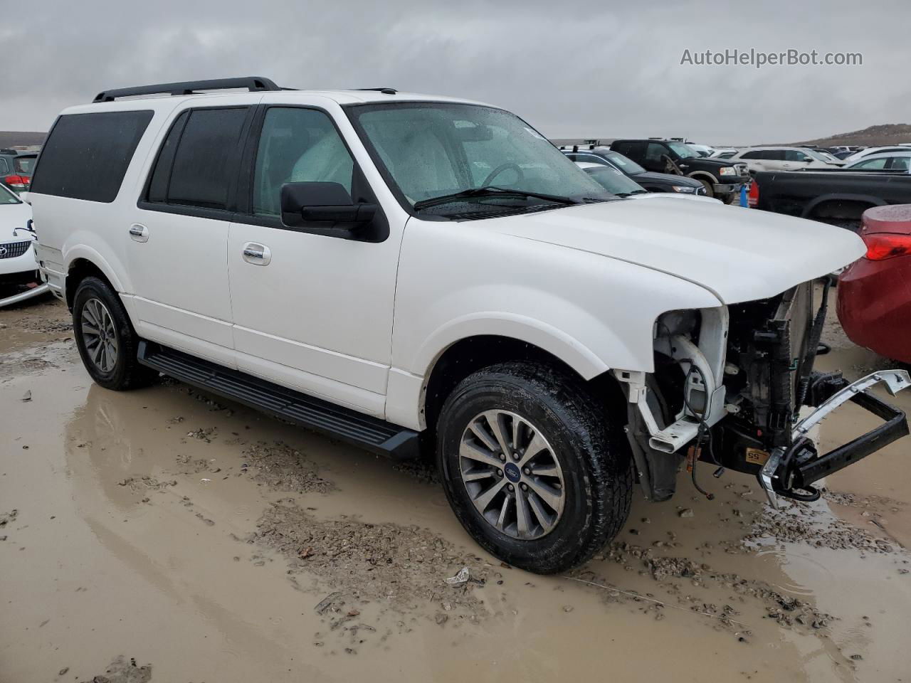 2017 Ford Expedition El Xlt White vin: 1FMJK1JT9HEA35594