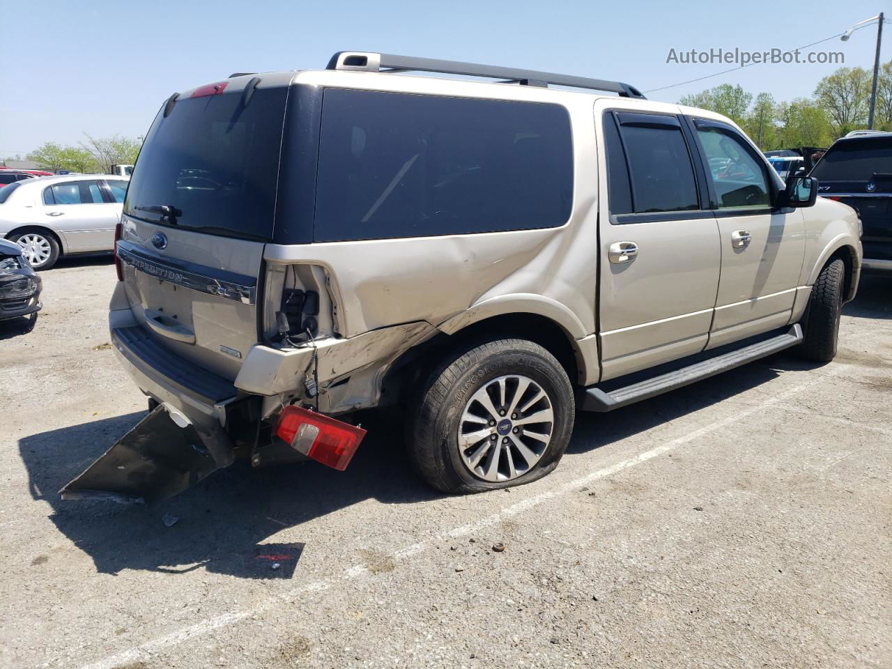 2017 Ford Expedition El Xlt Бежевый vin: 1FMJK1JT9HEA51312