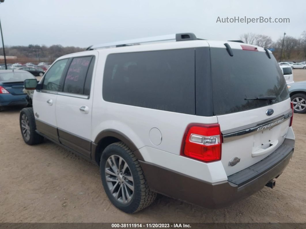 2017 Ford Expedition El King Ranch White vin: 1FMJK1JT9HEA63556