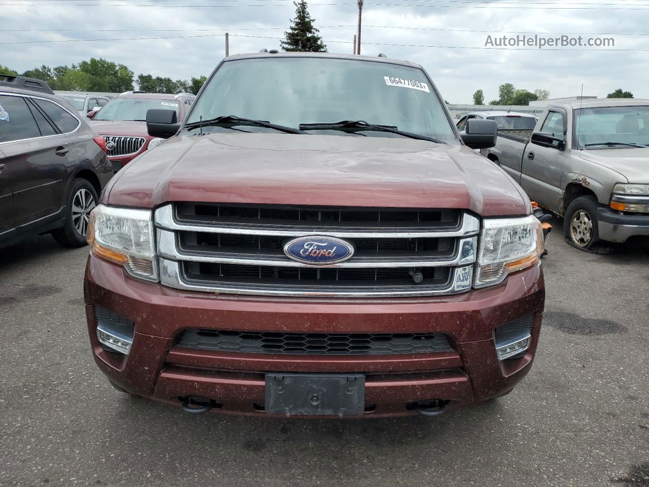 2017 Ford Expedition El Xlt Burgundy vin: 1FMJK1JTXHEA18979