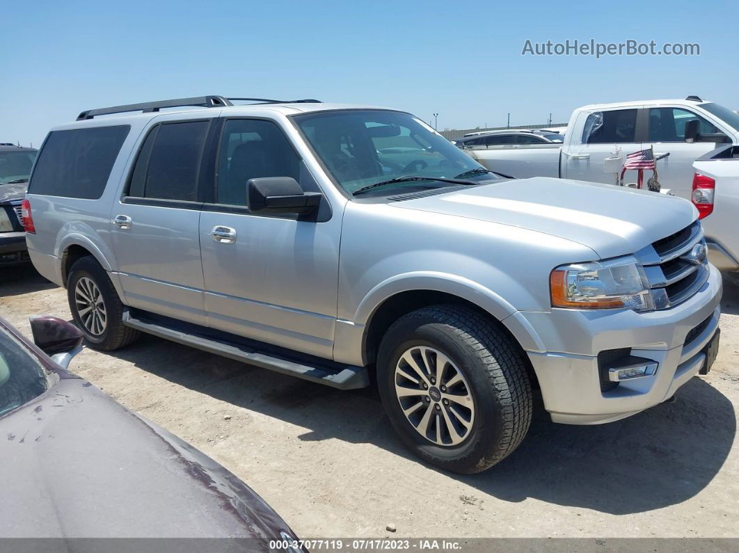 2017 Ford Expedition El Xlt Silver vin: 1FMJK1JTXHEA75358