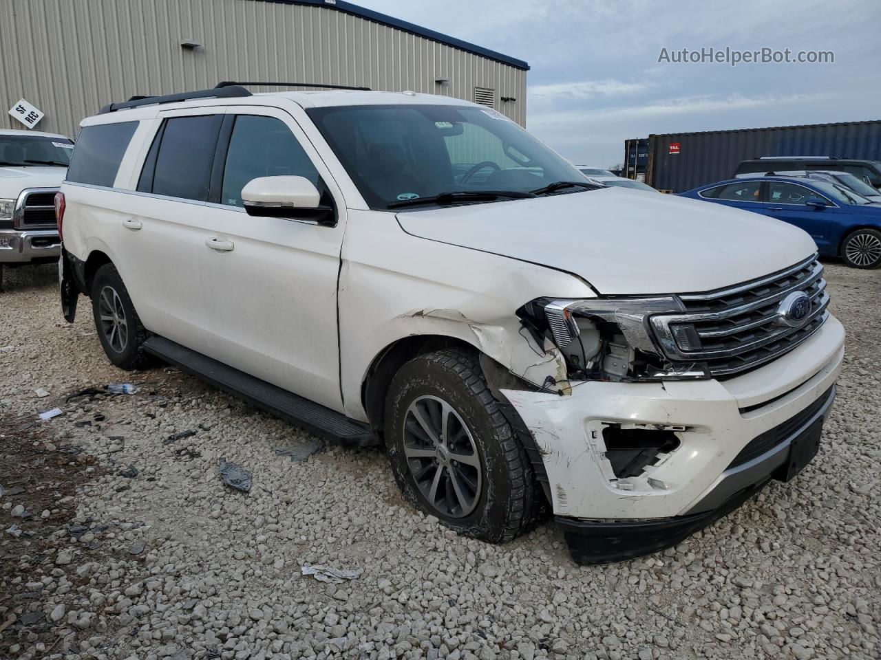 2018 Ford Expedition Max Xlt White vin: 1FMJK1JTXJEA27655