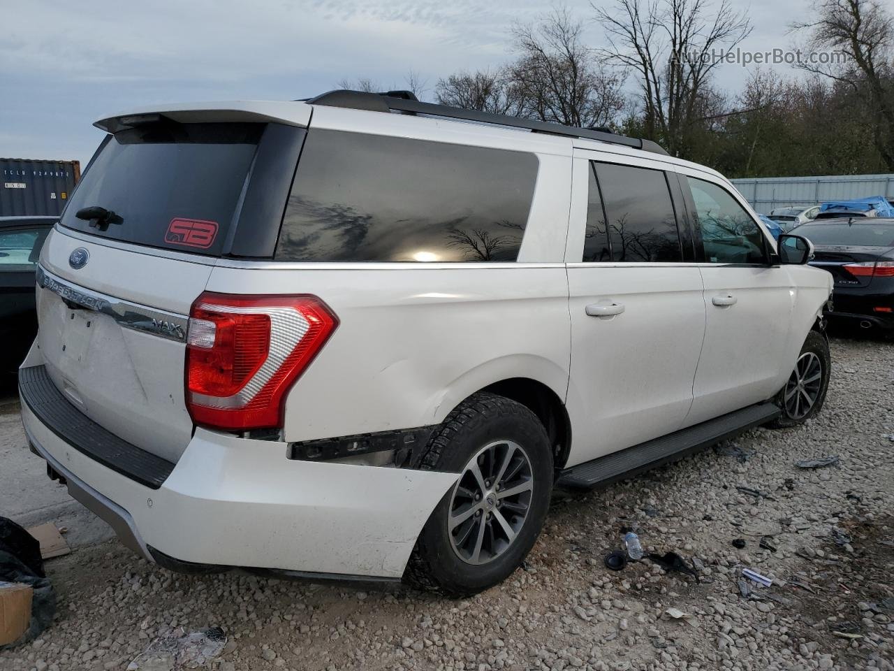 2018 Ford Expedition Max Xlt White vin: 1FMJK1JTXJEA27655