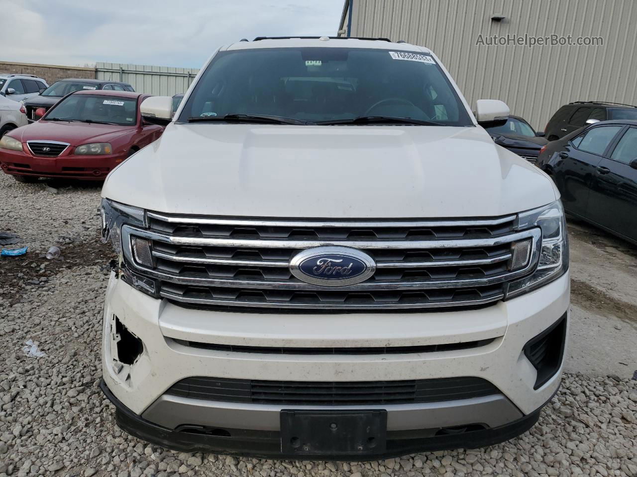 2018 Ford Expedition Max Xlt White vin: 1FMJK1JTXJEA27655