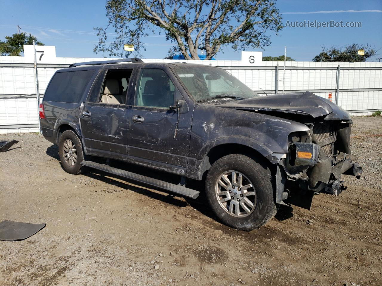 2012 Ford Expedition El Limited Gray vin: 1FMJK1K51CEF34673