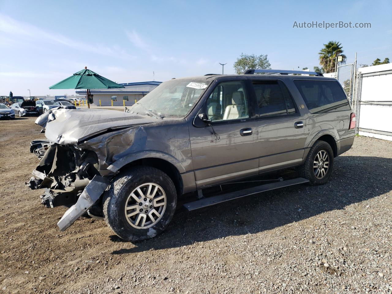 2012 Ford Expedition El Limited Gray vin: 1FMJK1K51CEF34673