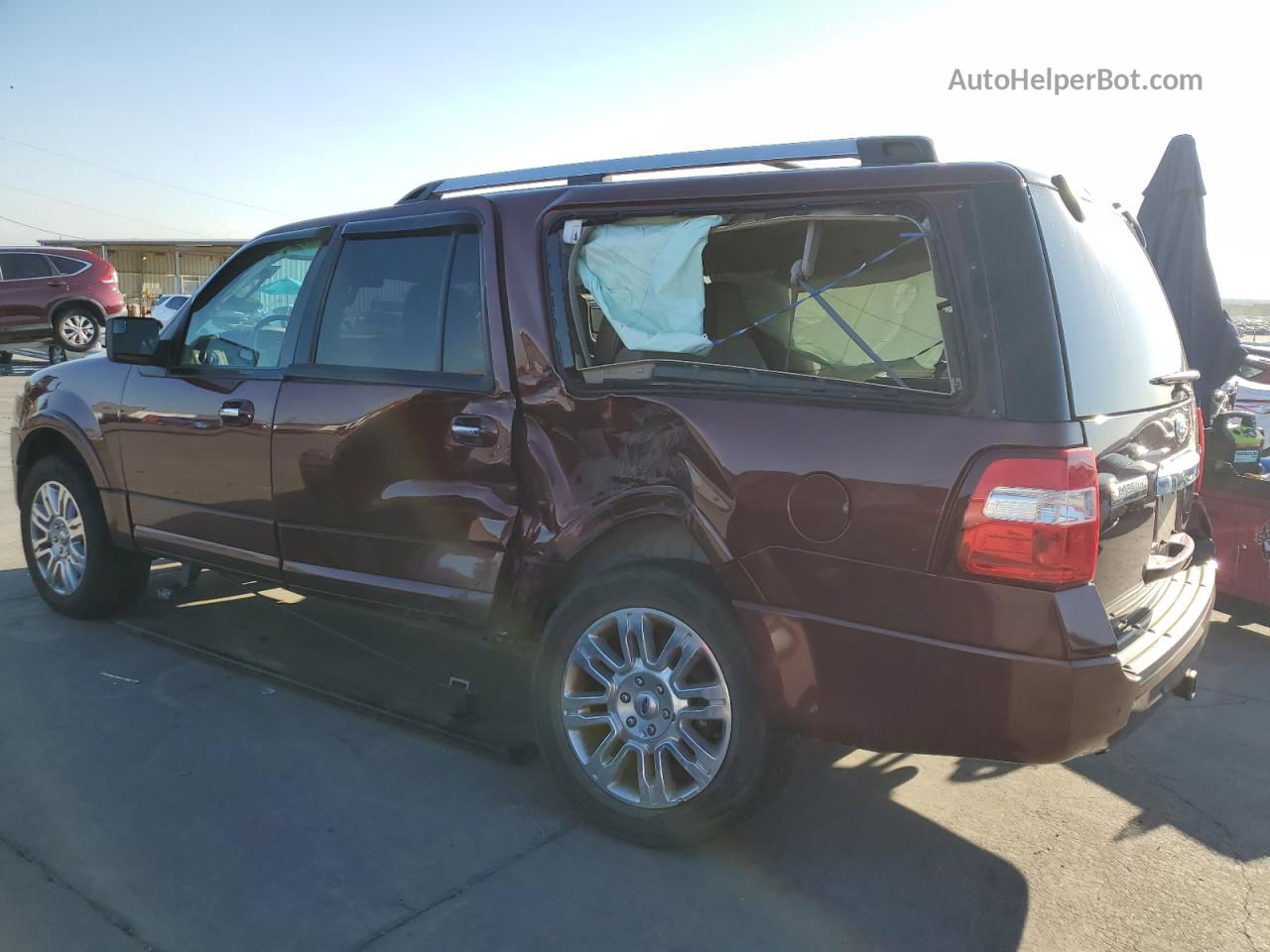 2012 Ford Expedition El Limited Maroon vin: 1FMJK1K55CEF12546