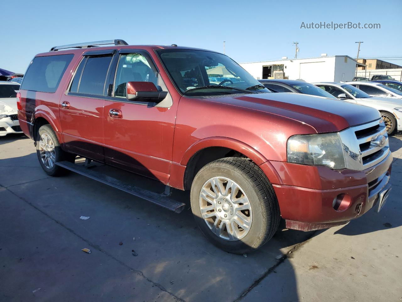 2012 Ford Expedition El Limited Maroon vin: 1FMJK1K55CEF12546