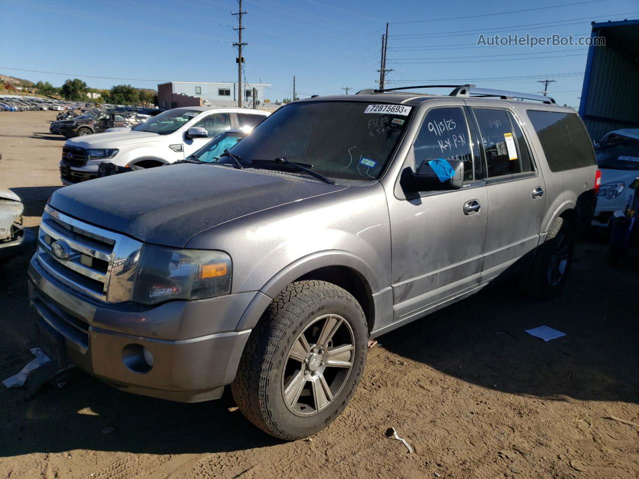 2012 Ford Expedition El Limited Gray vin: 1FMJK1K55CEF29315