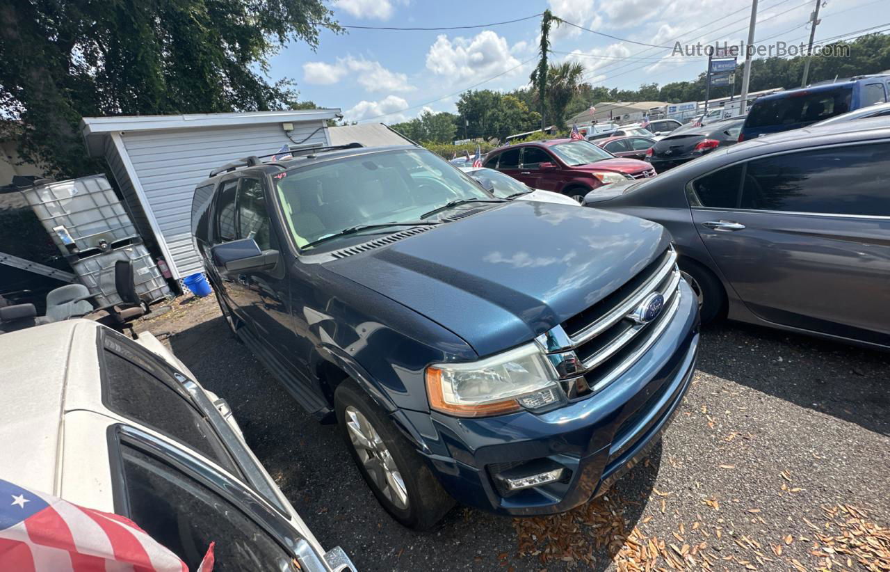 2016 Ford Expedition El Limited Blue vin: 1FMJK1KT2GEF55200