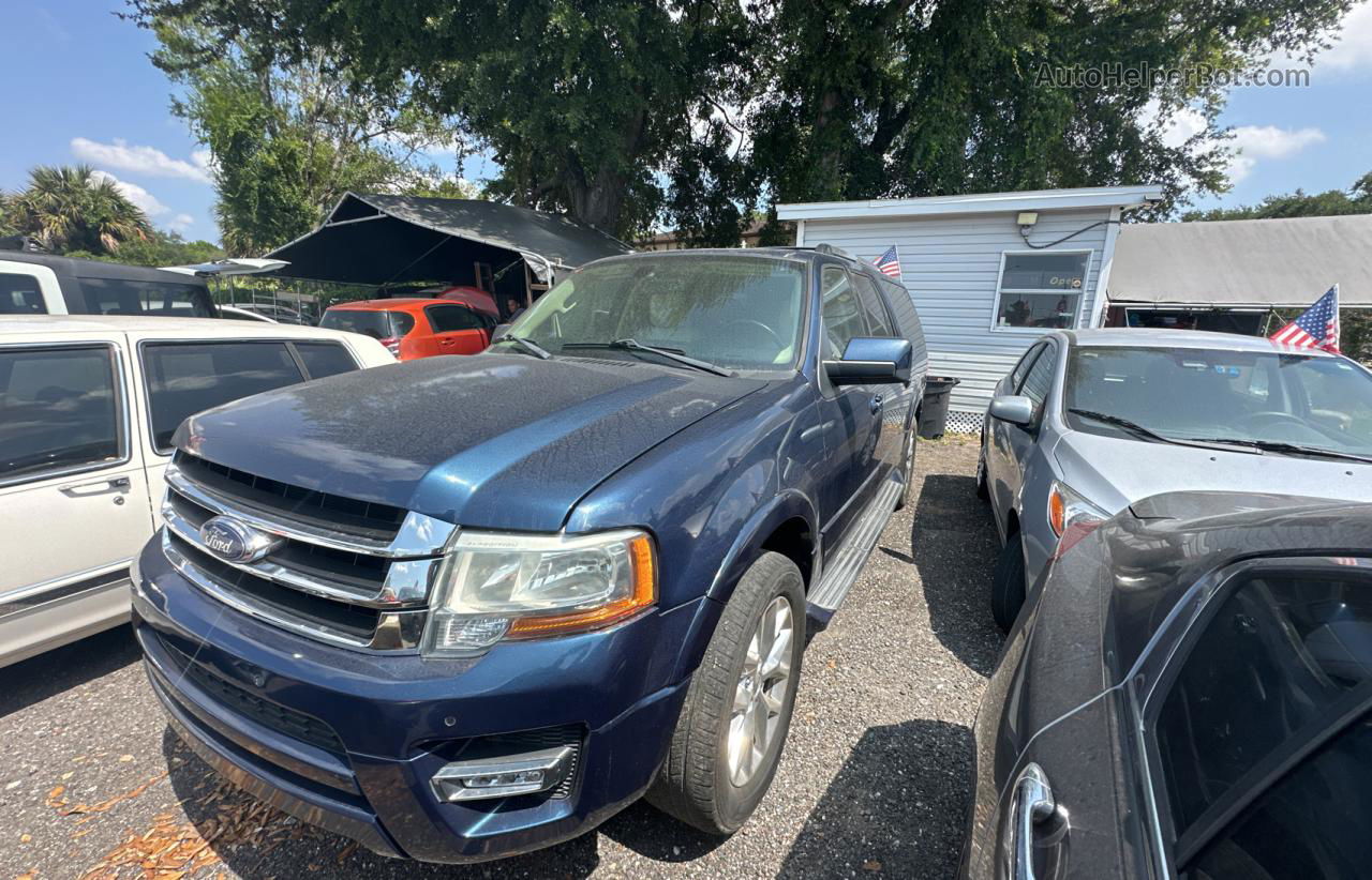 2016 Ford Expedition El Limited Blue vin: 1FMJK1KT2GEF55200