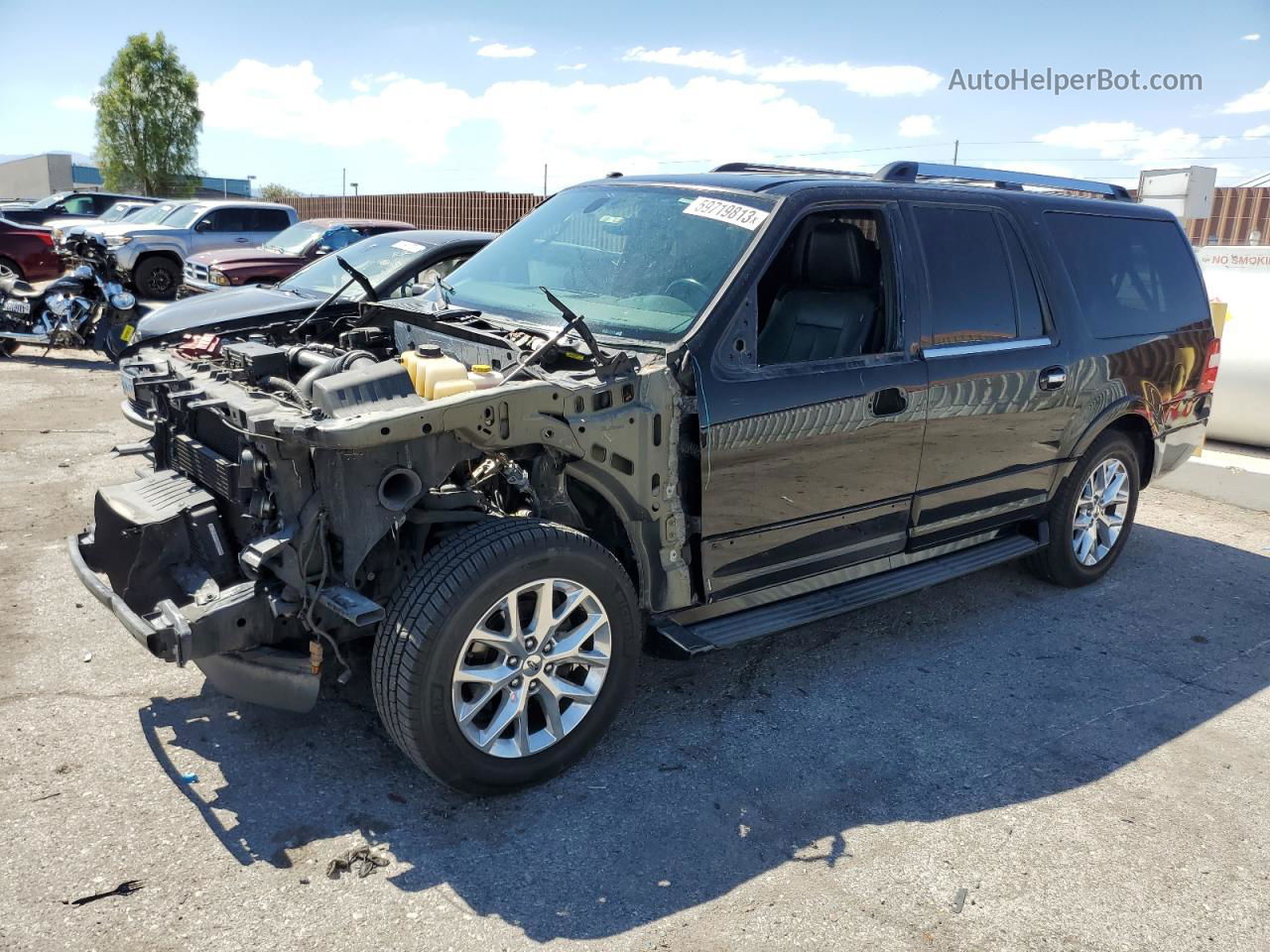 2017 Ford Expedition El Limited Black vin: 1FMJK1KT4HEA02730