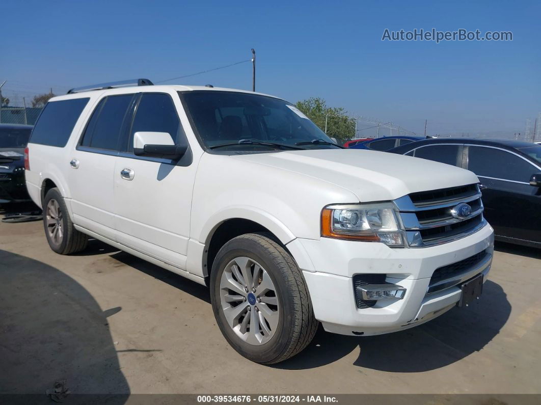 2017 Ford Expedition El Limited White vin: 1FMJK1KT4HEA83597