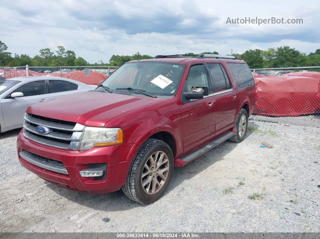 2017 Ford Expedition El Limited Red vin: 1FMJK1KT5HEA61382