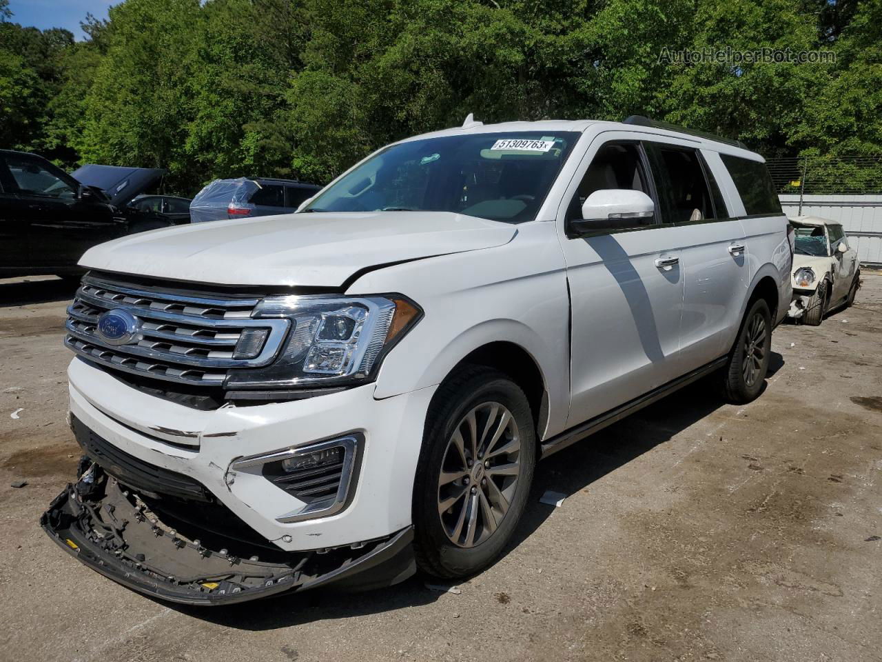 2018 Ford Expedition Max Limited White vin: 1FMJK1KT5JEA41509