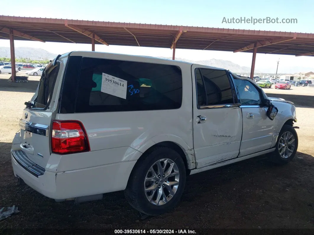 2017 Ford Expedition El Limited White vin: 1FMJK1KT7HEA77857