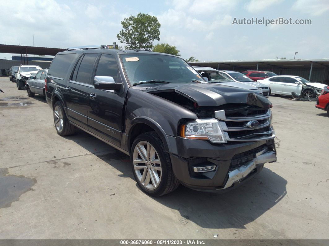 2017 Ford Expedition El Platinum Gray vin: 1FMJK1LT7HEA16071