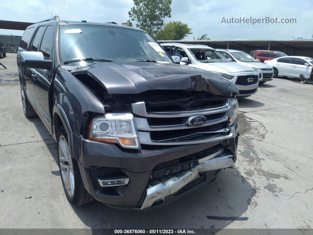 2017 Ford Expedition El Platinum Gray vin: 1FMJK1LT7HEA16071