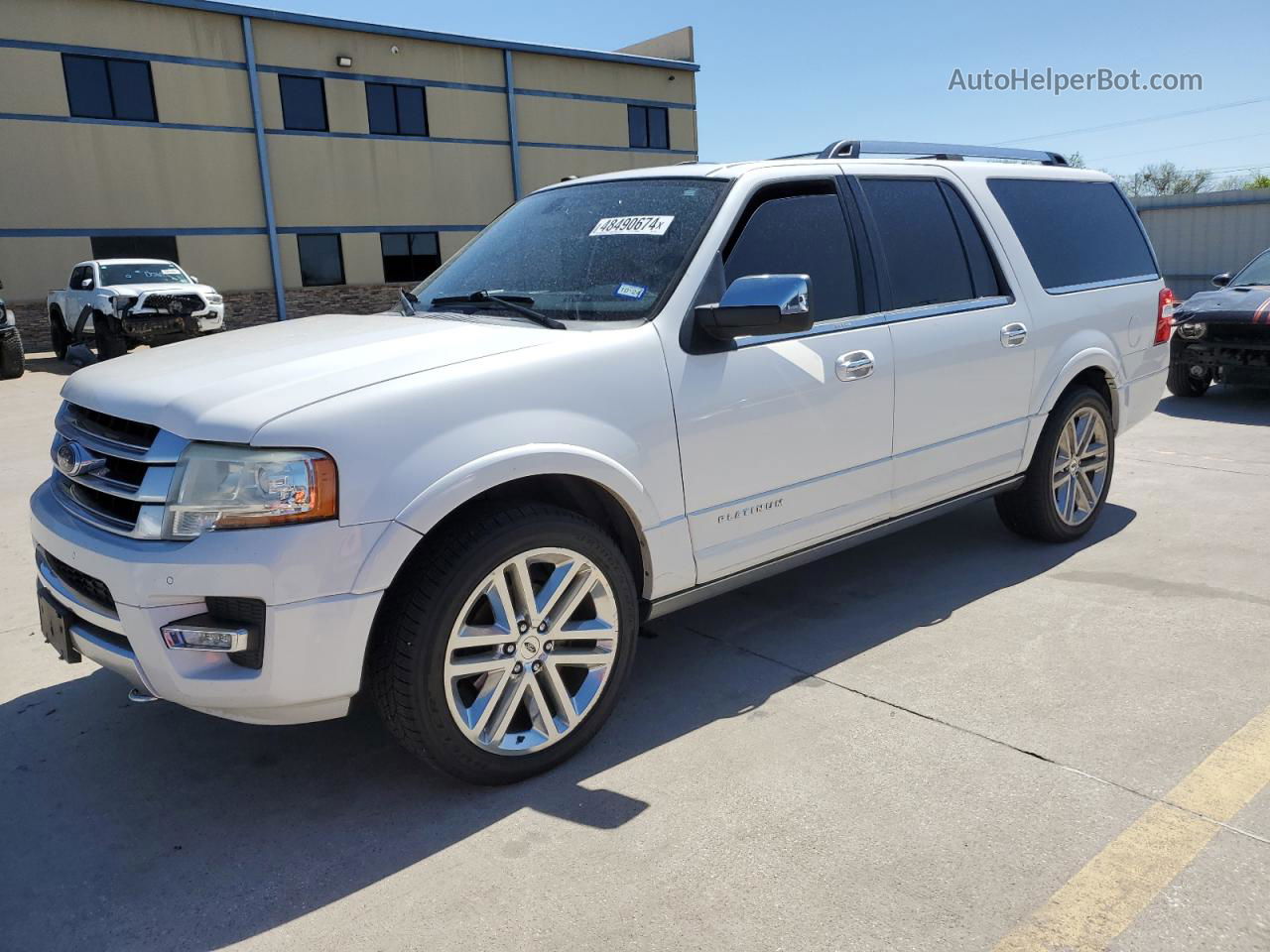 2016 Ford Expedition El Platinum White vin: 1FMJK1MT0GEF05750