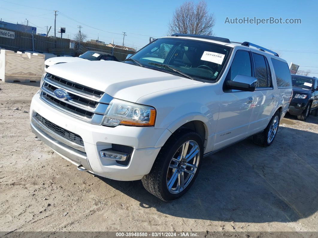 2016 Ford Expedition El Platinum White vin: 1FMJK1MT0GEF12570