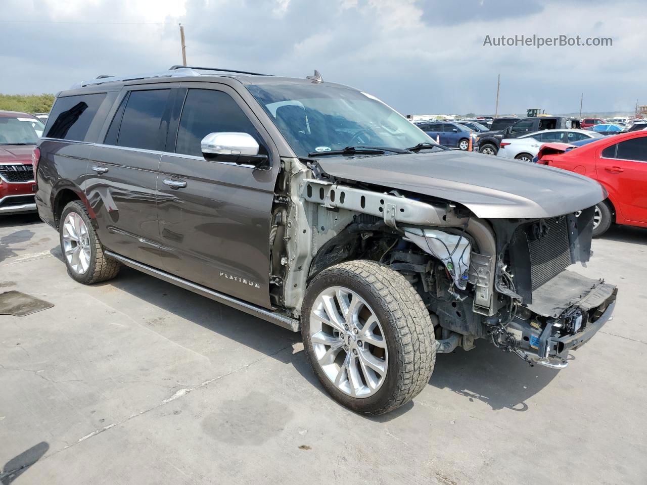 2018 Ford Expedition Max Platinum Brown vin: 1FMJK1MT2JEA32537