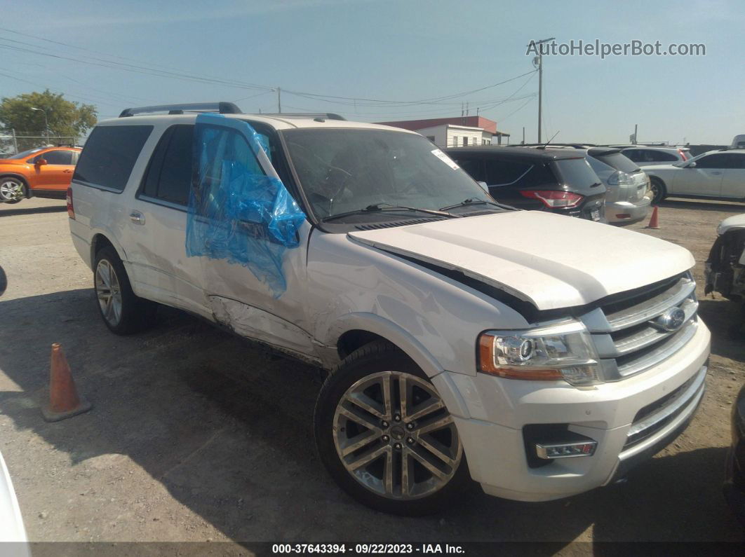 2017 Ford Expedition El Platinum White vin: 1FMJK1MT3HEA40849