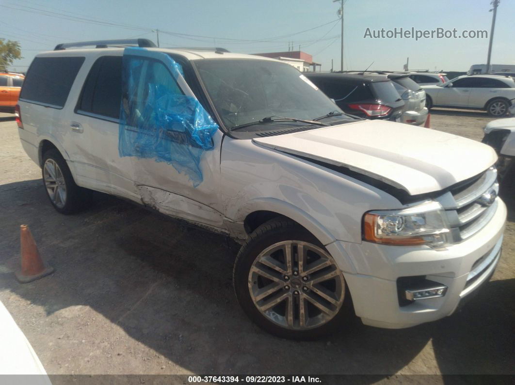 2017 Ford Expedition El Platinum White vin: 1FMJK1MT3HEA40849