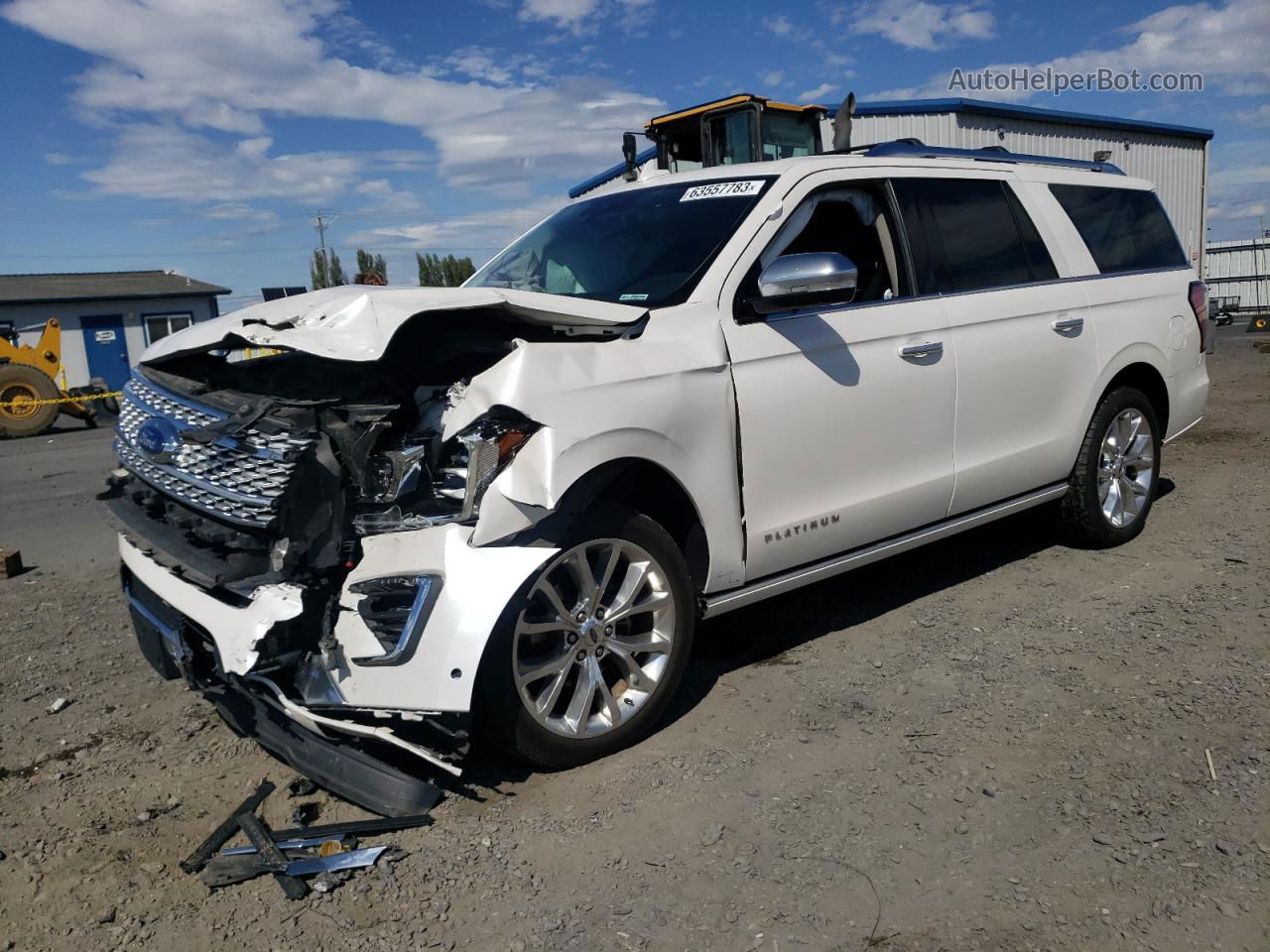 2018 Ford Expedition Max Platinum White vin: 1FMJK1MT3JEA02706