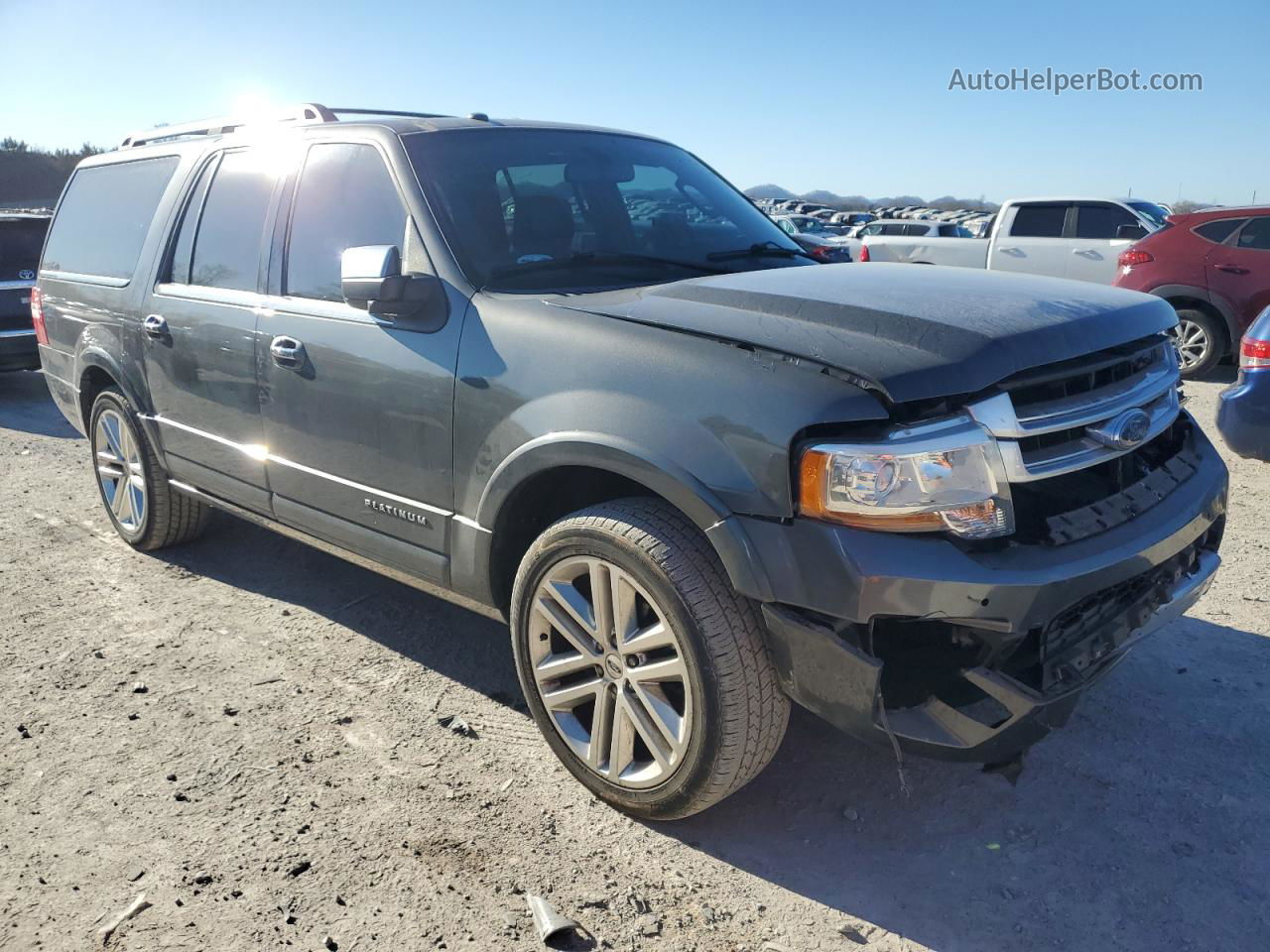 2016 Ford Expedition El Platinum Gray vin: 1FMJK1MT4GEF54241