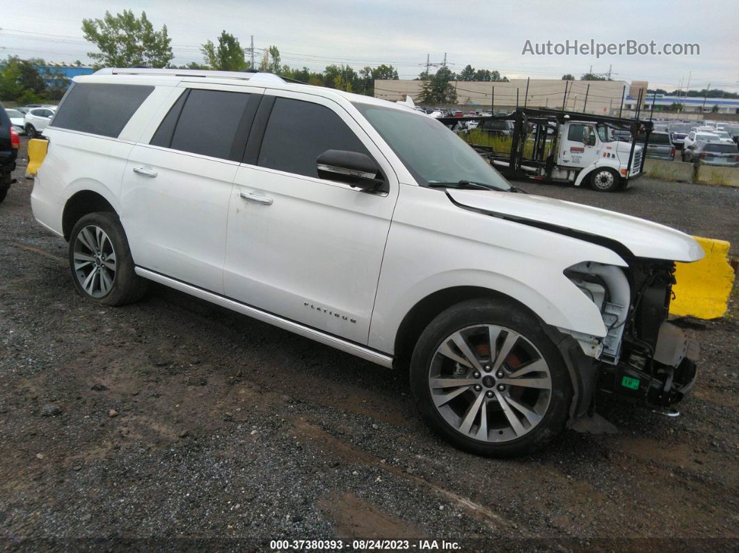 2020 Ford Expedition Max Platinum White vin: 1FMJK1MT4LEA42358