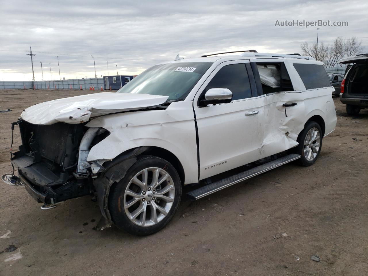 2018 Ford Expedition Max Platinum White vin: 1FMJK1MT5JEA02237