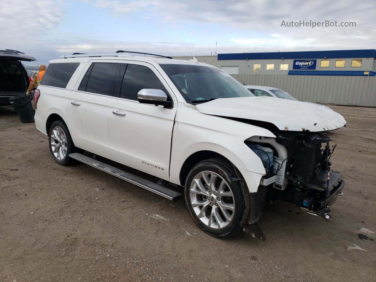 2018 Ford Expedition Max Platinum White vin: 1FMJK1MT5JEA02237