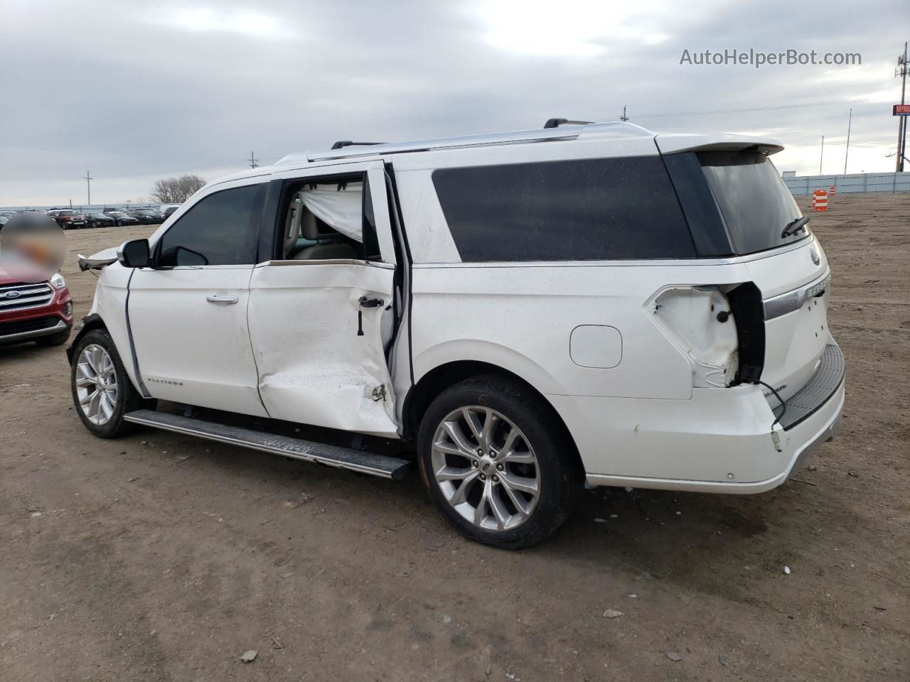 2018 Ford Expedition Max Platinum White vin: 1FMJK1MT5JEA02237