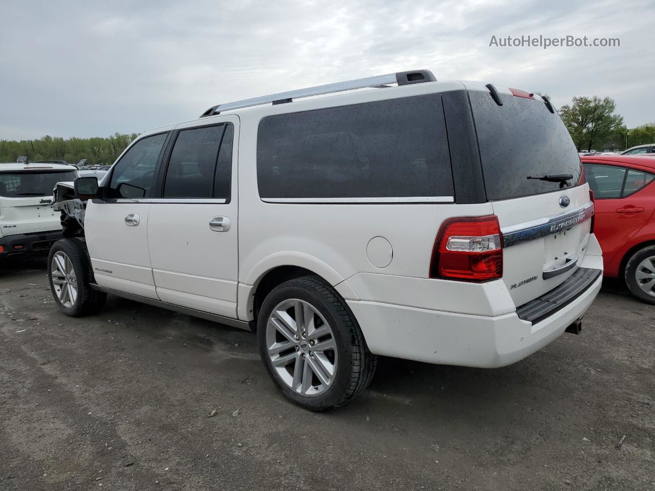 2017 Ford Expedition El Platinum White vin: 1FMJK1MT6HEA28520