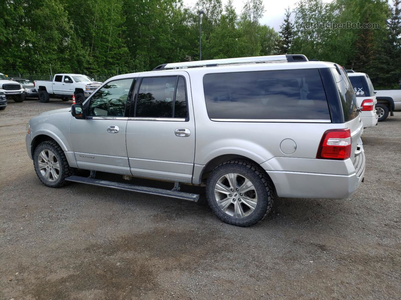 2017 Ford Expedition El Platinum Silver vin: 1FMJK1MT7HEA43155