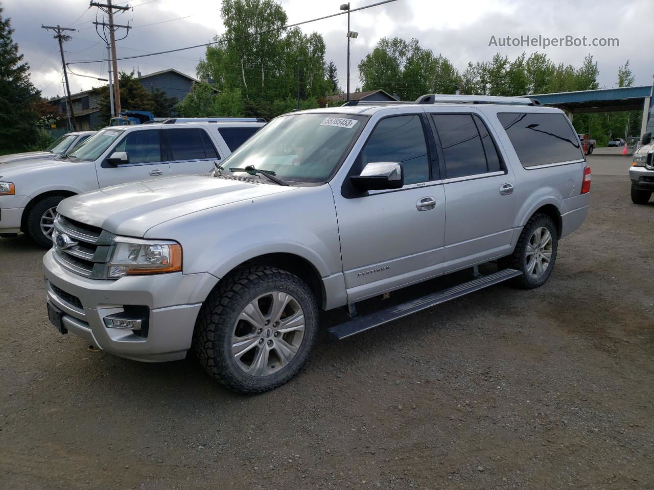 2017 Ford Expedition El Platinum Silver vin: 1FMJK1MT7HEA43155