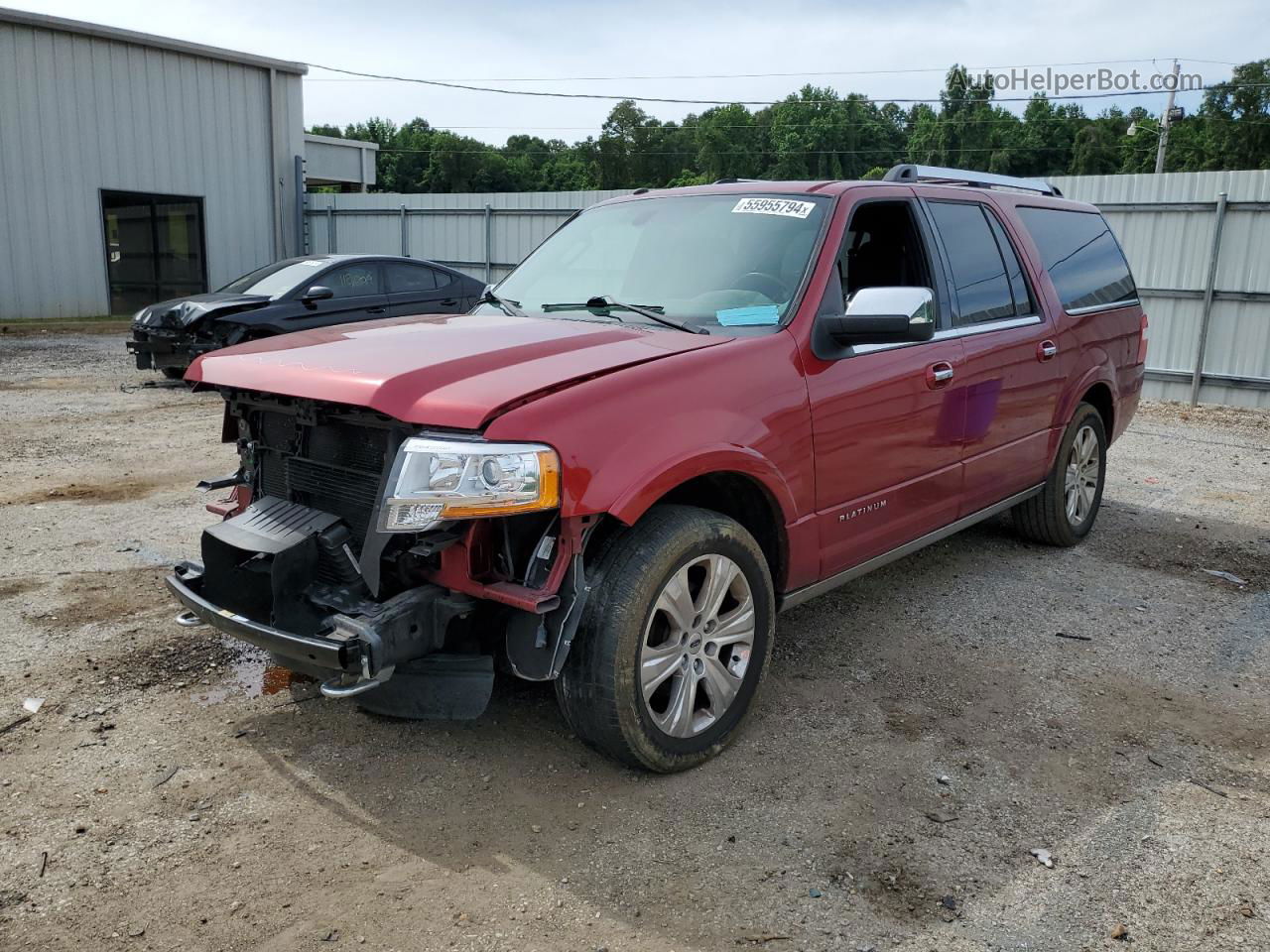 2016 Ford Expedition El Platinum Red vin: 1FMJK1MT8GEF08153