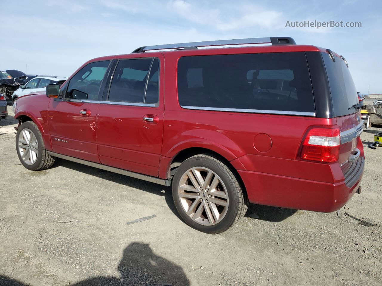 2017 Ford Expedition El Platinum Red vin: 1FMJK1MT8HEA77721