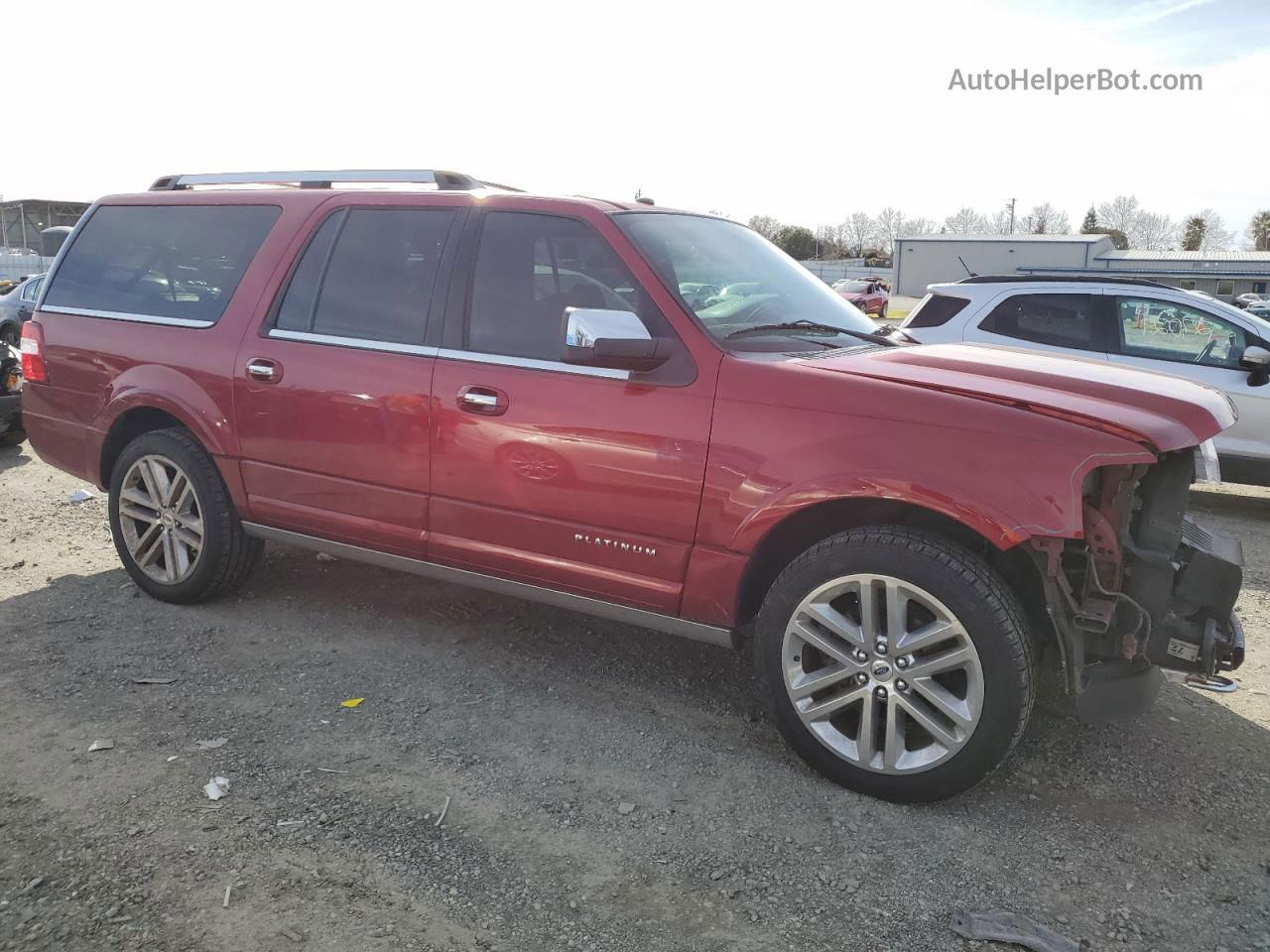 2017 Ford Expedition El Platinum Red vin: 1FMJK1MT8HEA77721