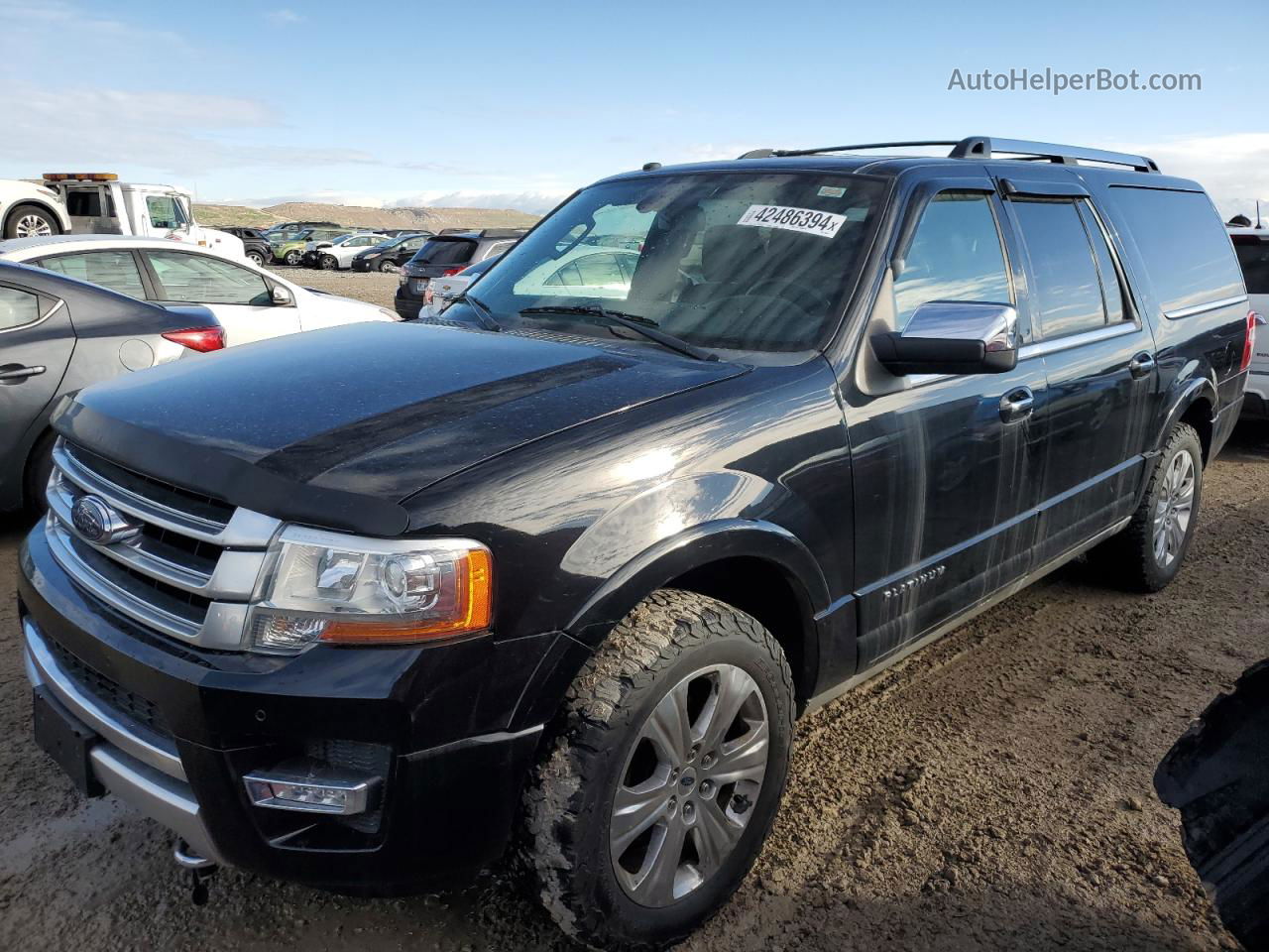 2016 Ford Expedition El Platinum Черный vin: 1FMJK1MT9GEF06525