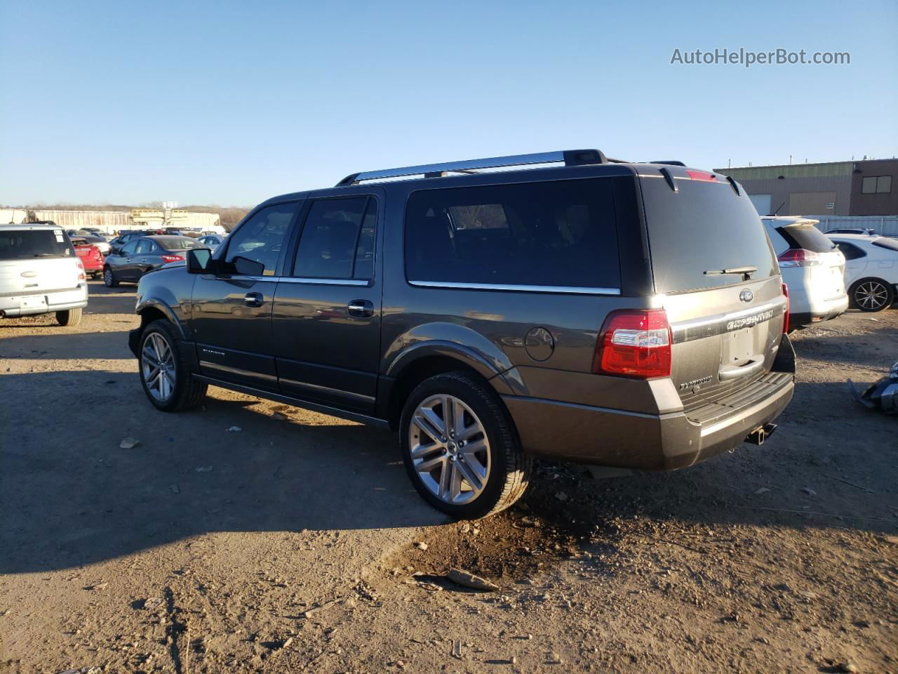 2017 Ford Expedition El Platinum Серый vin: 1FMJK1MTXHEA02910