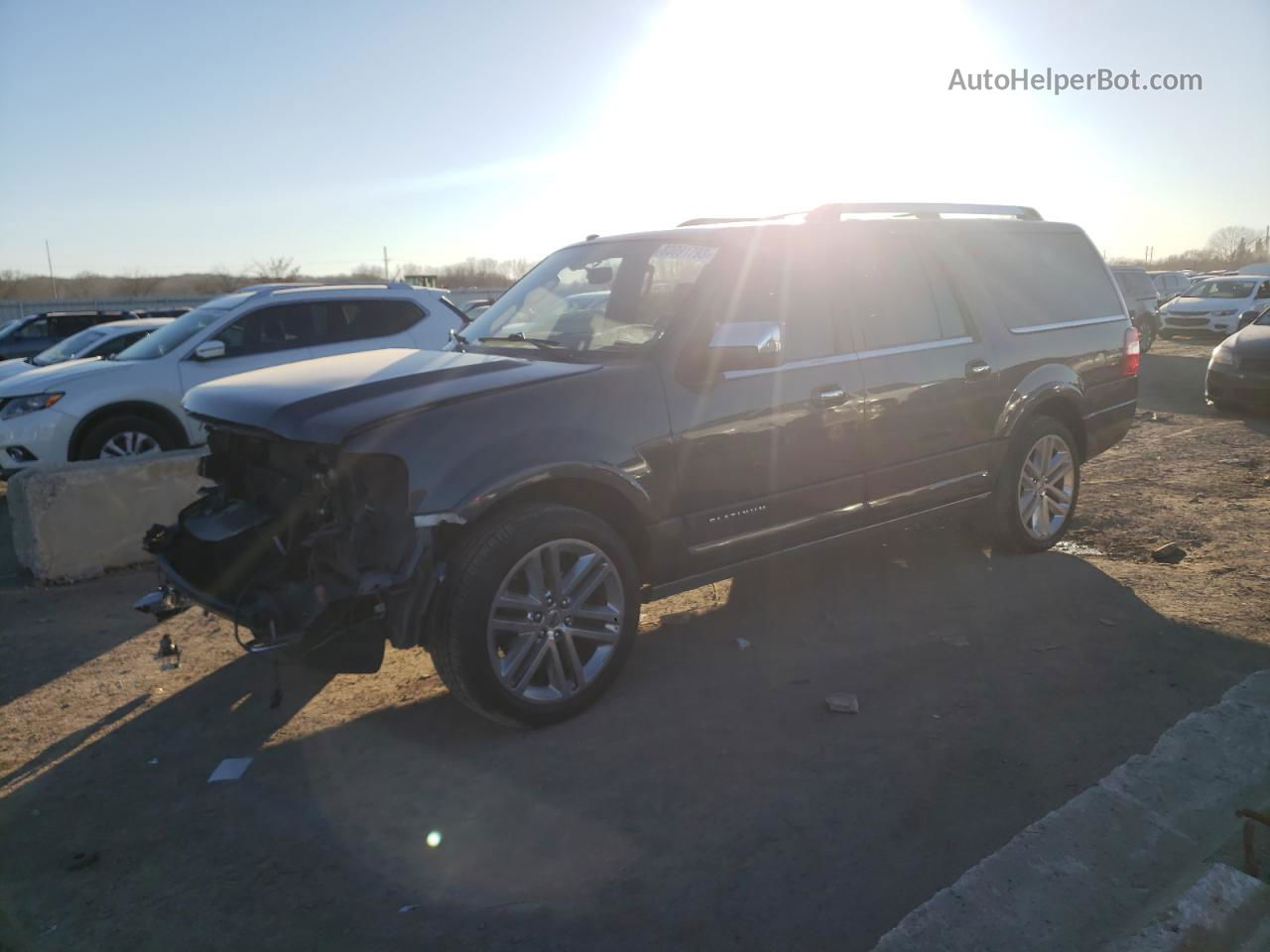 2017 Ford Expedition El Platinum Gray vin: 1FMJK1MTXHEA02910