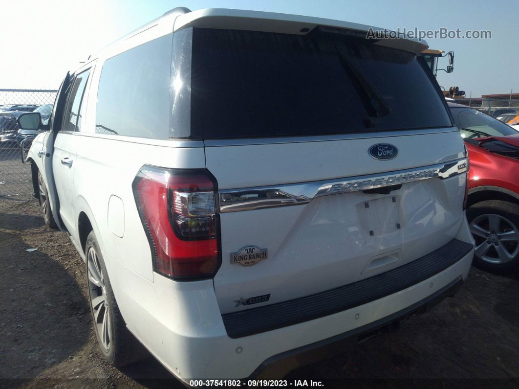 2020 Ford Expedition Max King Ranch White vin: 1FMJK1NT0LEA66395