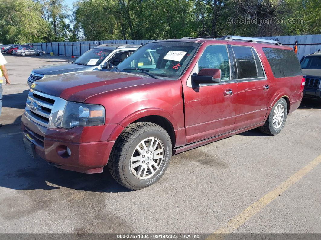 2012 Ford Expedition El Limited Red vin: 1FMJK2A54CEF28955