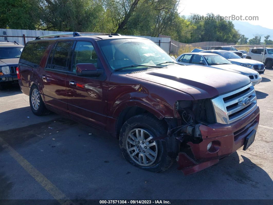 2012 Ford Expedition El Limited Red vin: 1FMJK2A54CEF28955