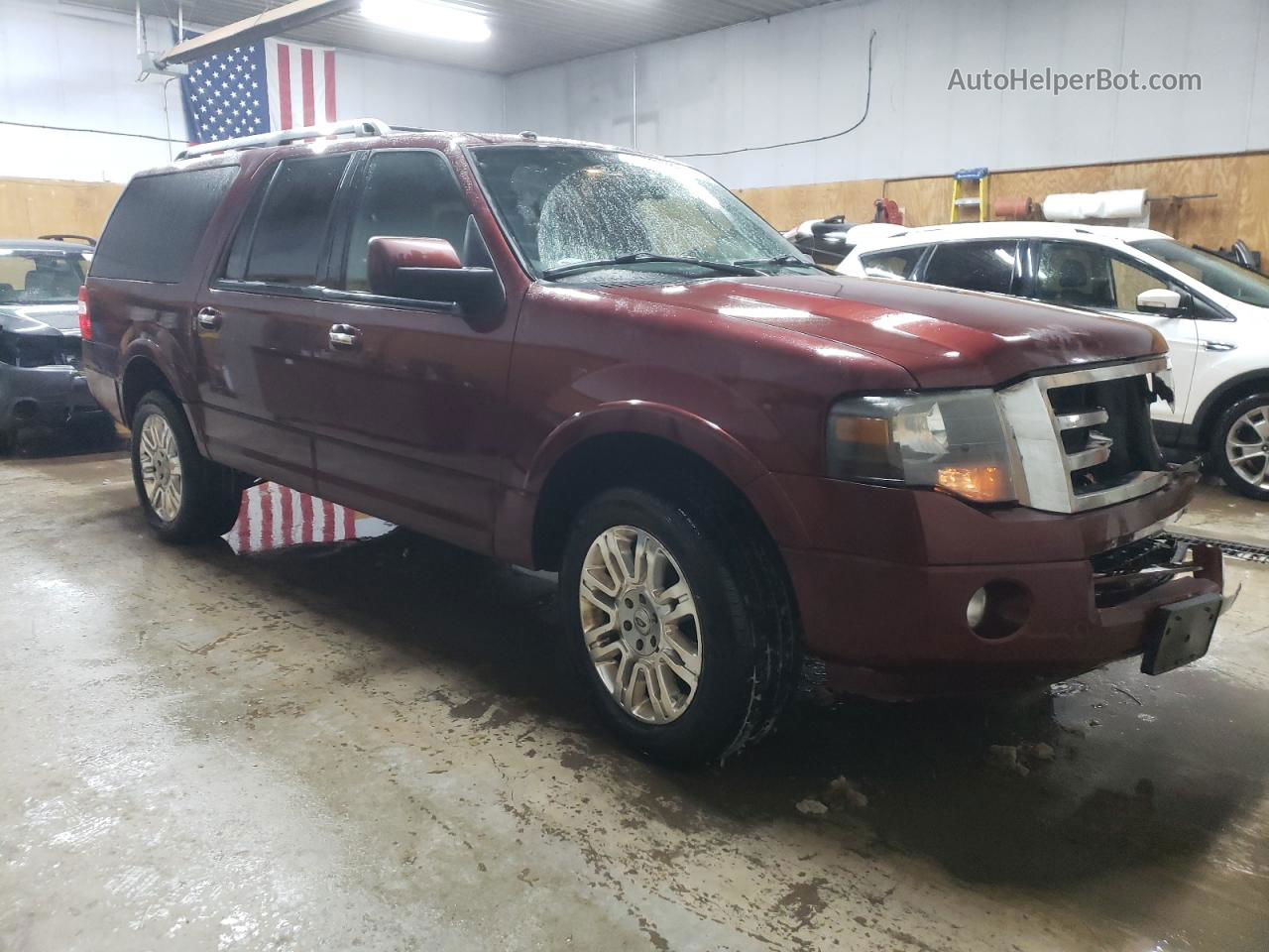 2012 Ford Expedition El Limited Burgundy vin: 1FMJK2A54CEF44959