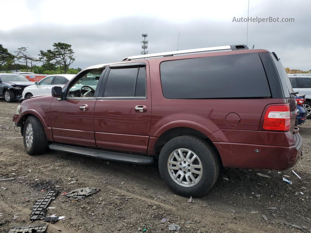 2012 Ford Expedition El Limited Burgundy vin: 1FMJK2A54CEF51698