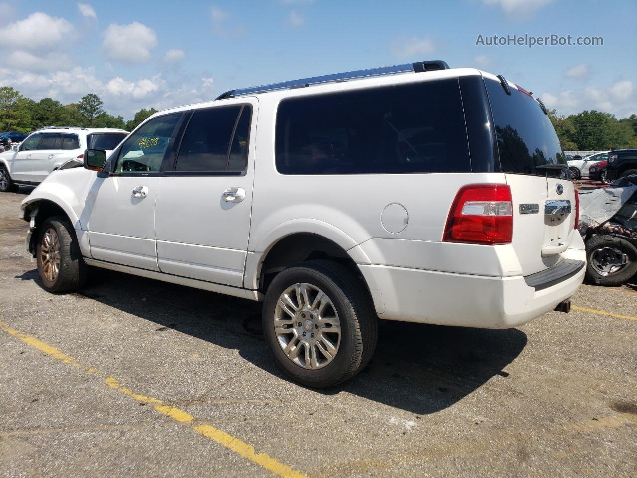 2012 Ford Expedition El Limited White vin: 1FMJK2A54CEF64046