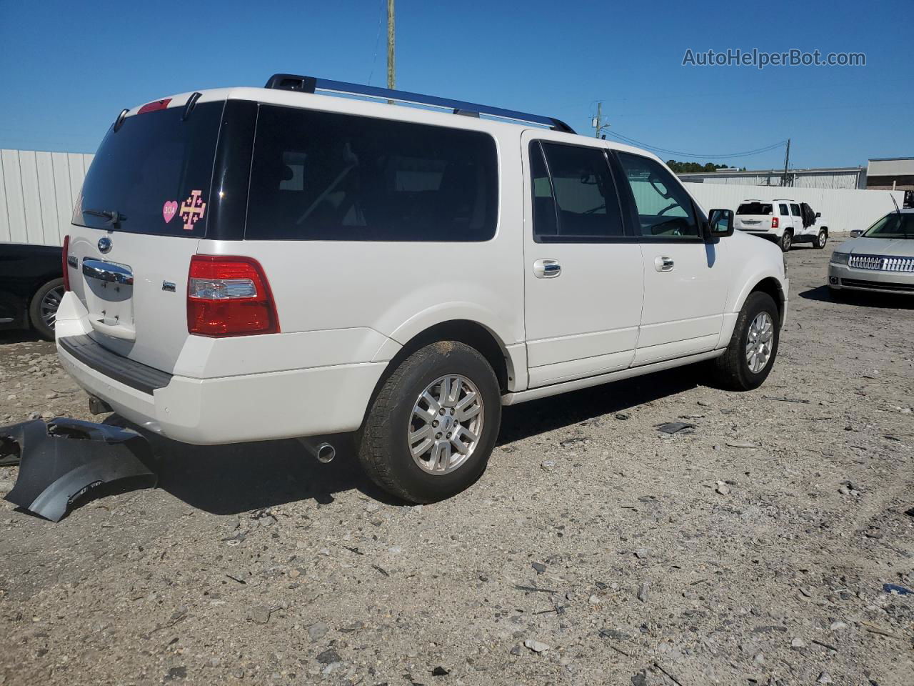 2012 Ford Expedition El Limited White vin: 1FMJK2A5XCEF47302