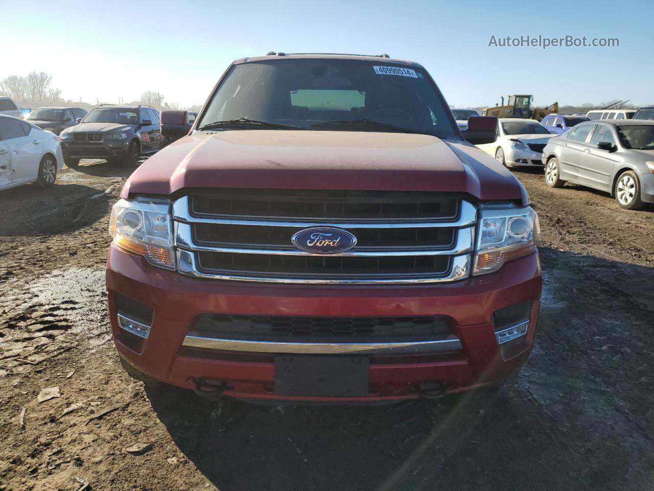 2016 Ford Expedition El Limited Maroon vin: 1FMJK2AT2GEF56208